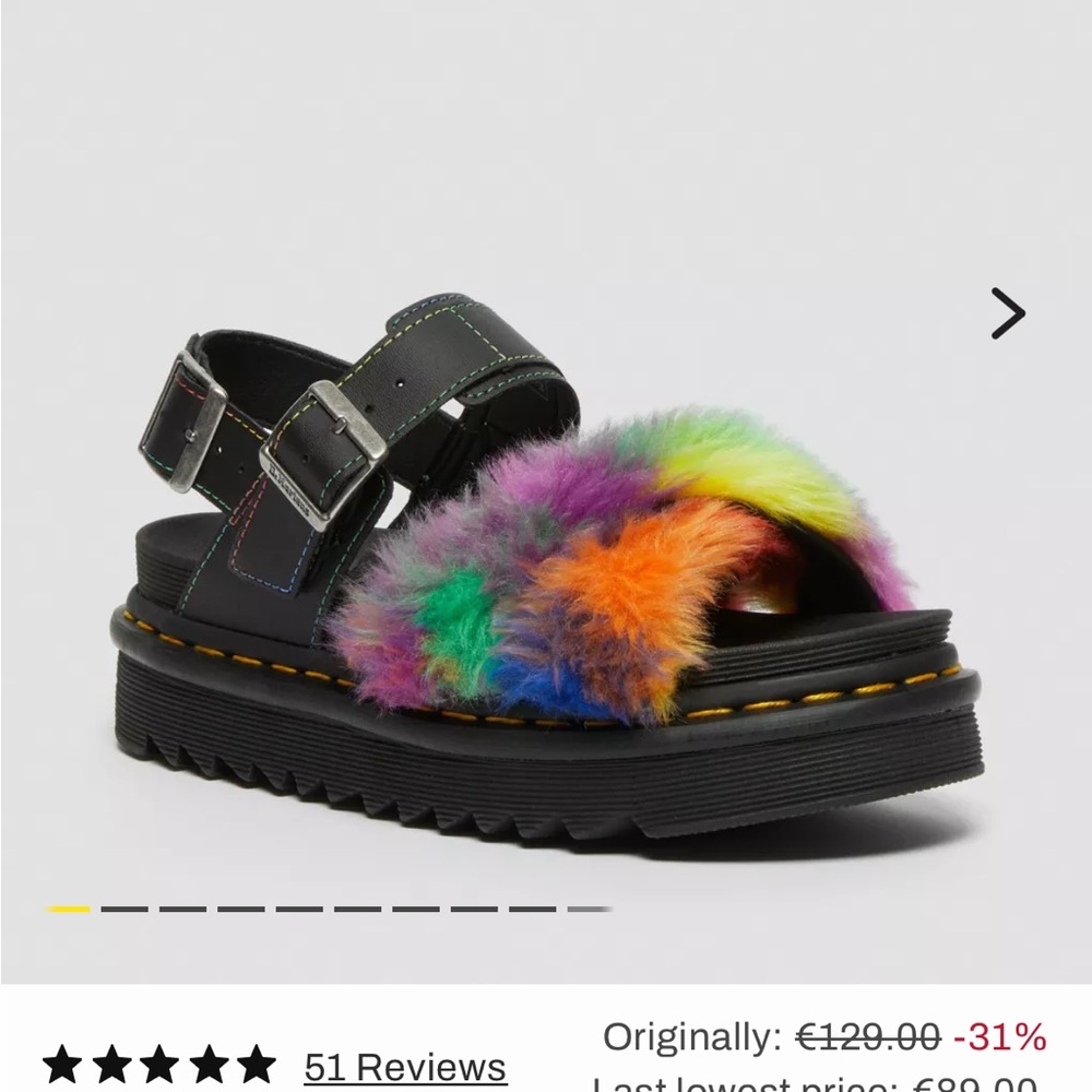 Dr Martens Voss Slide 2 Women’s Size 6 Girl Y2K Fashion